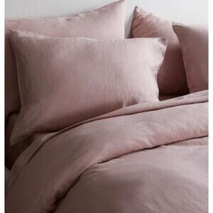 Quince European Linen Pillowcase Se King 40X20 Blush NWOT #19